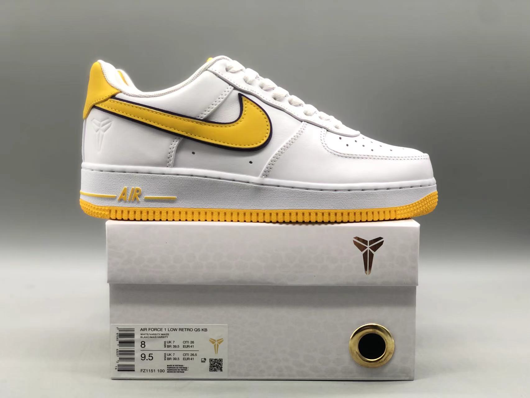 Kobe Bryant x Nike Air Force 1 FZ1151 100 Size: 40-48.5