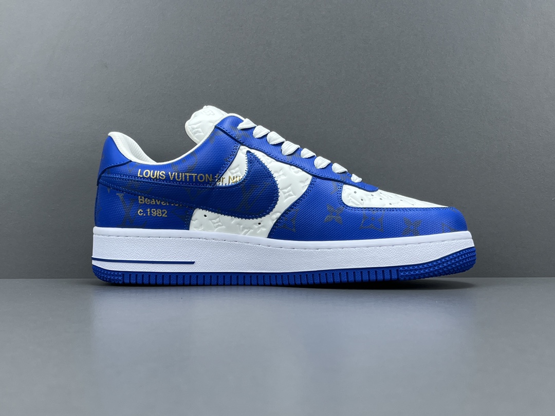 Lou**s x Nike Air Force 1 Low Blue White Size: 38-46