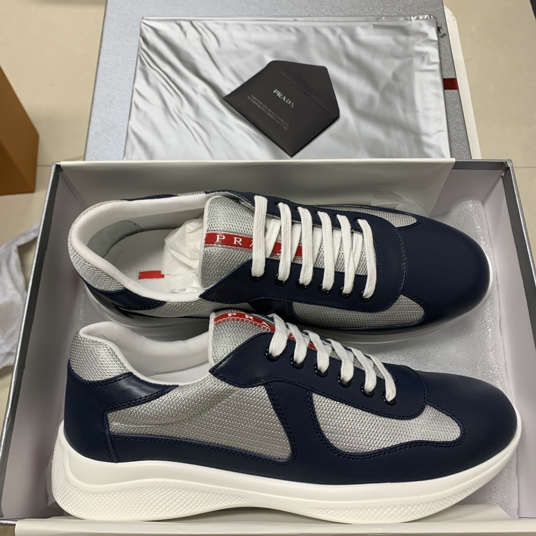 Prada America's Cup sneakers Low Top Navy Size: 35-47