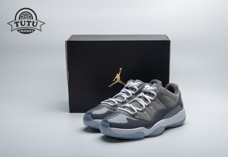 Jordan 11 Retro Low Cool Grey 528895-003 Size 40-47.5