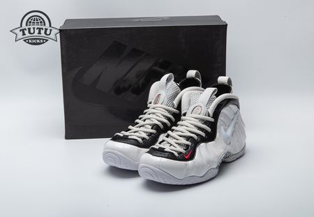 Nike Air Foamposite Pro White Black University Red 624041-103 Size 38.5-46