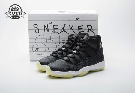Jordan 11 Retro Black Barely Volt IB1378-001 Size 36-47.5