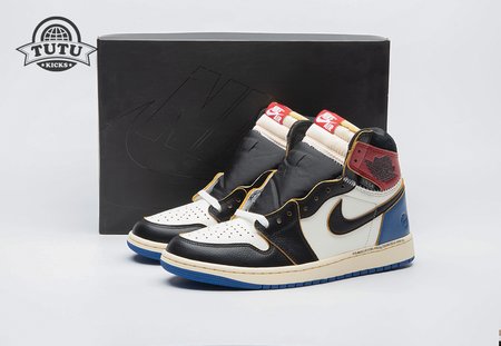 Jordan 1 Retro High OG SP Fragment x Union LA Varsity Red Sport Royal IO7847-002 Size 36-47.5