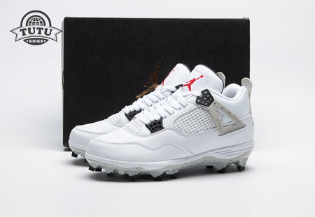 Air Jordan 4 Retro TD Cleat White Cement HQ0207-106 Size 42.5-47.5
