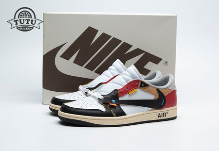 Travis Scott x OFF-WHITE x Air Jordan 1 XZ6868-005 Size 36-47.5